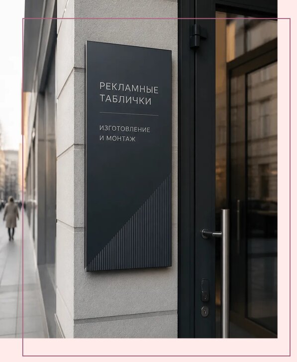 Рекламные таблички в Санкте-Петербурге по цене от 4783 р. | Аванза-Снк