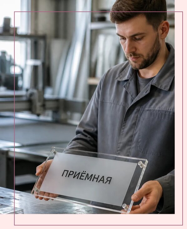 Таблички из оргстекла на заказ в Санкте-Петербурге от 4145 р. | Аванза-Снк