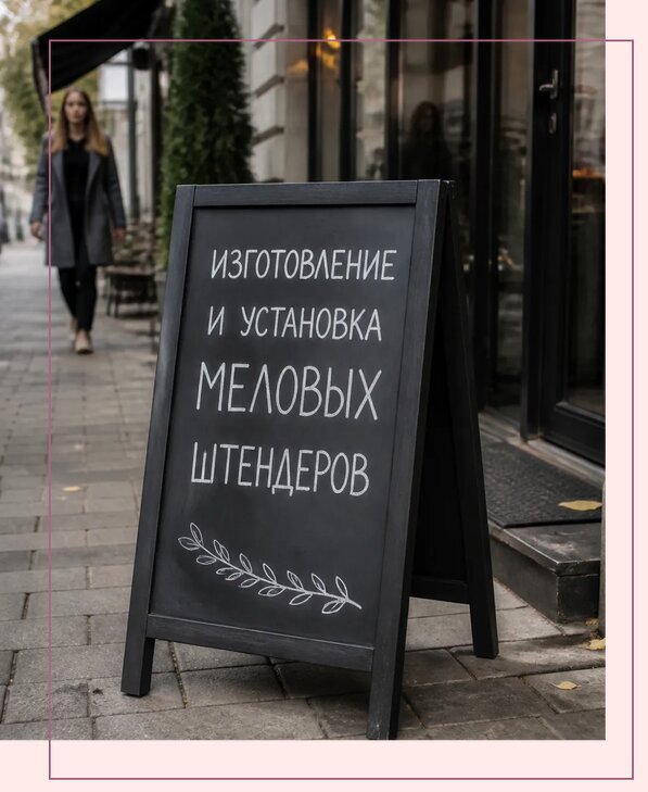 Меловые штендеры в Санкте-Петербурге по цене от 6908 р. | Аванза-Снк